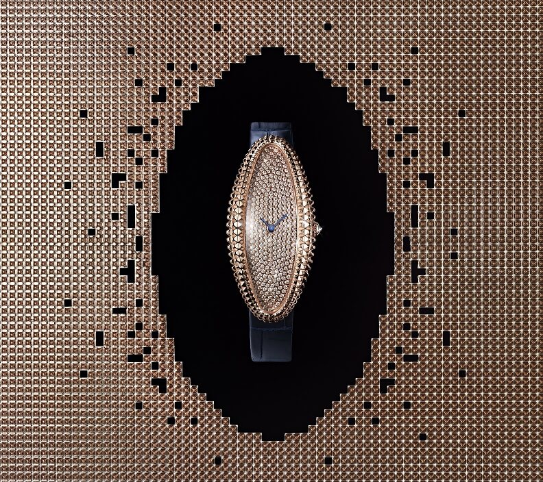 在新思潮浪起雲湧的60年代,倫敦Cartier工作坊設計出自由奔放的Baignoire Allongée,創新求變,結合藝術與時尚,在女性腕間延伸。