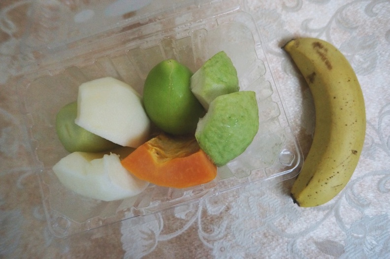 下午點心,水果餐盒。