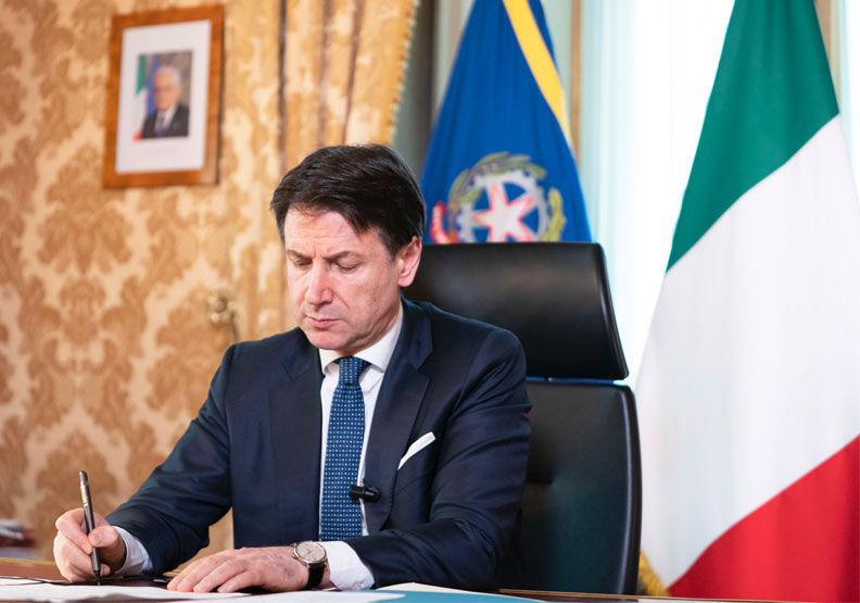 圖／義大利總理孔蒂（Giuseppe Conte）。取自@GiuseppeConteIT twitter