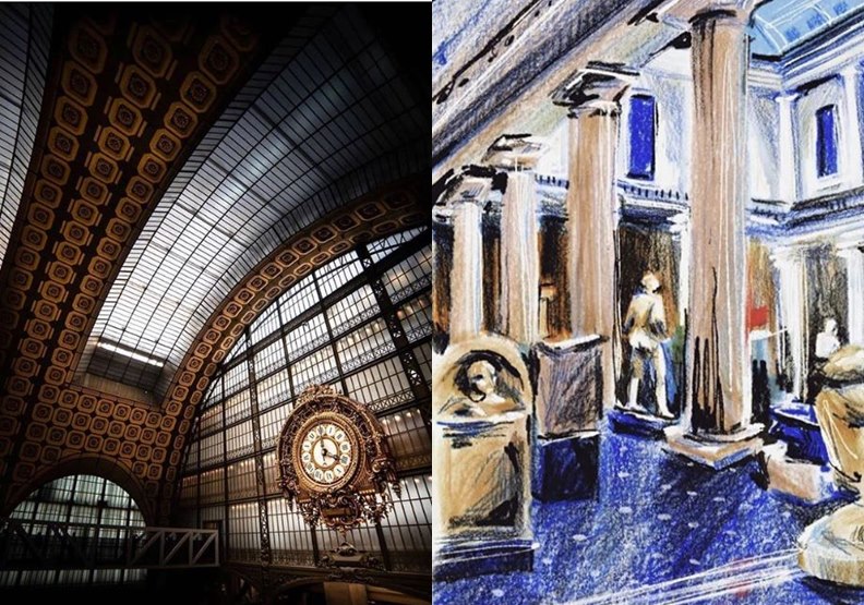 圖左取自museeorsay IG；圖右取自 metmuseum IG