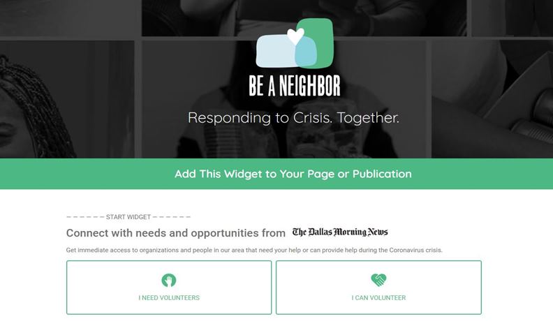 《達拉斯晨報》隨後開發的Be-a-Neighbor網路工具。