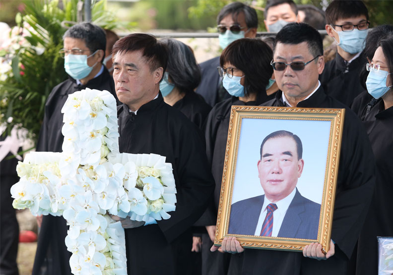 圖／前行政院長郝柏村今（4月10日）出殯。張智傑攝