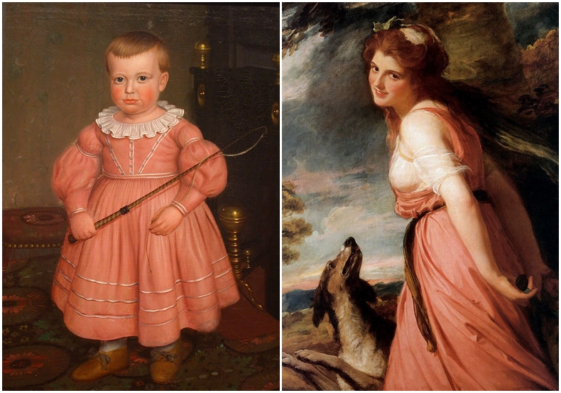 粉紅色在早年不分男女,甚至更普遍被認為是男性代表色