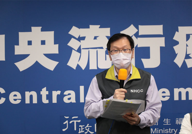 圖／中央流行疫情指揮中心發言人莊人祥。中央流行疫情指揮中心提供