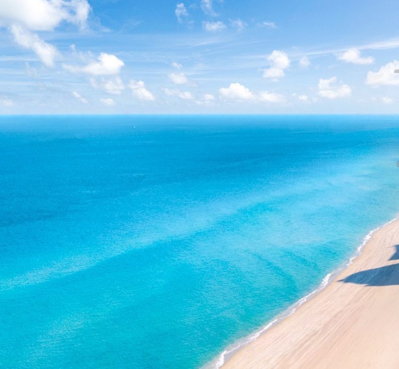 大海變得更乾淨了