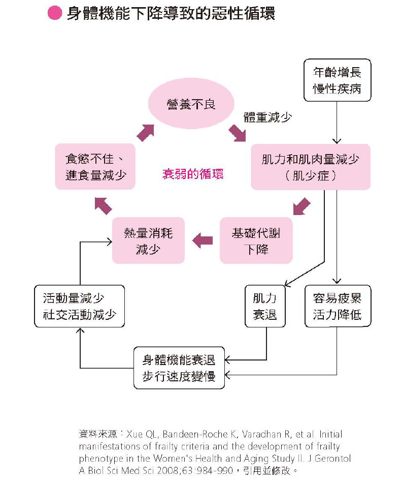 身體機能下降導致惡性循環。