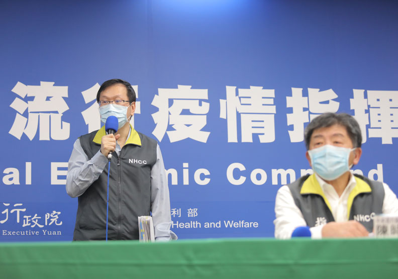 指揮中心發言人莊人祥;中央流行疫情指揮中心提供。