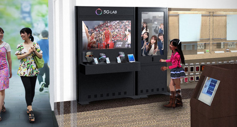 軟銀5G Lab體驗區。