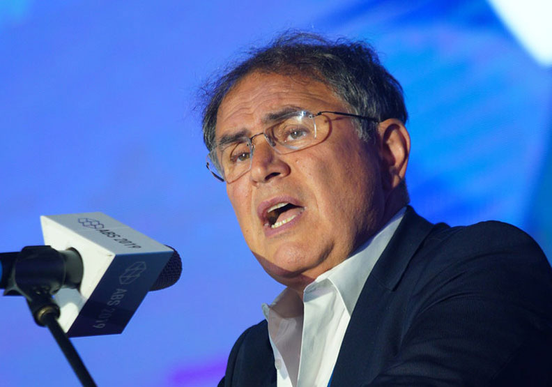圖／紐約大學經濟學教授羅比尼（Nouriel Roubini）。賴永祥攝