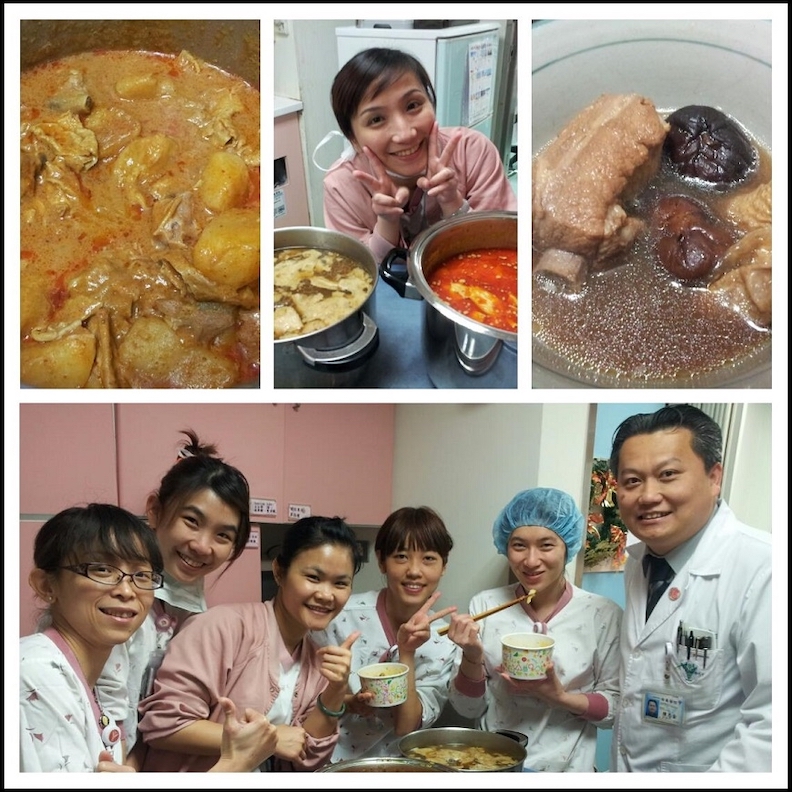 來自馬來西亞的陳志金,經常自己下廚料理慰勞醫護同仁。充滿南洋風味的咖哩、肉骨茶,都是他的拿手菜。