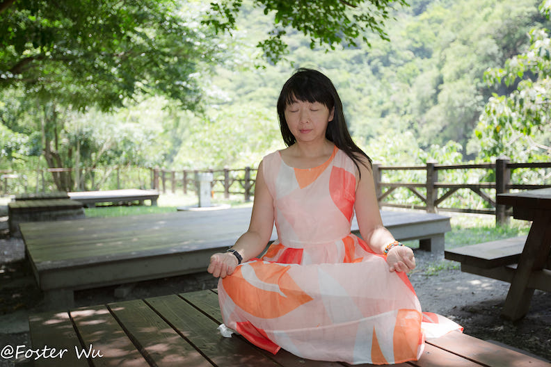 接受化療,做好情緒管理;廖小姐提供。