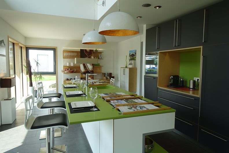 實品屋內的餐廳設計樣式。