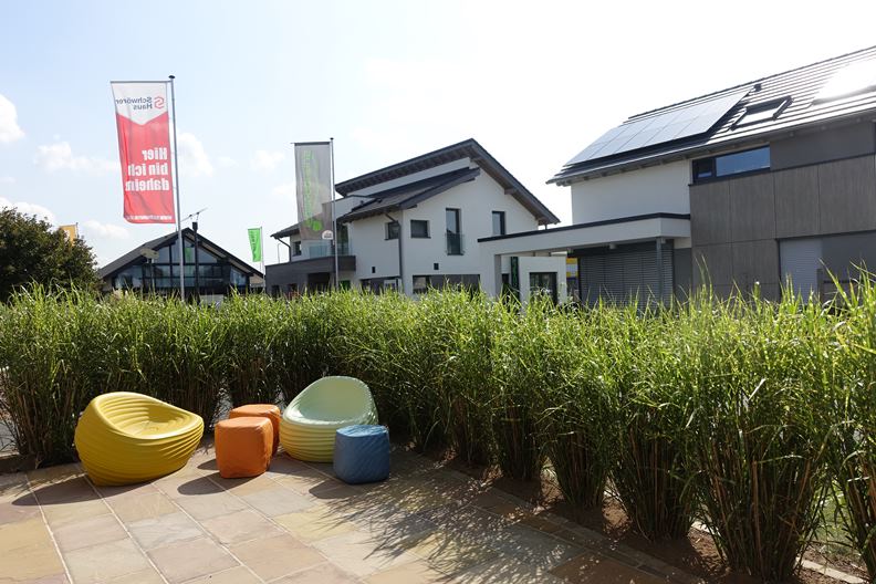 FertighousWelt 展覽園區一角。