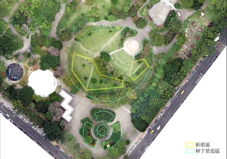中和四號公園樂山區周圍為建構韌性都市林預定地。呂克勤攝,林試所提供