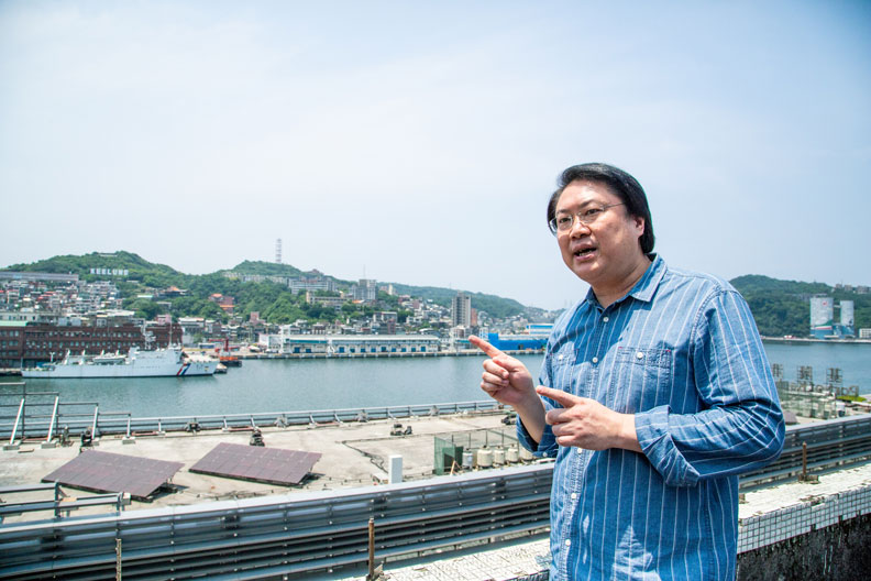 林右昌表示,基隆市長應多了解基隆捷運。池孟諭攝影。