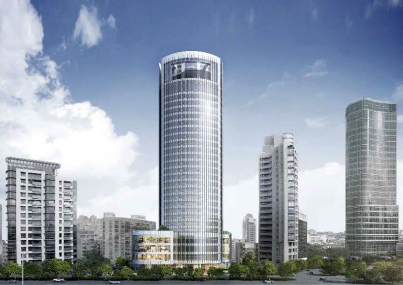 敦南金融大樓改建後的28層高樓示意圖