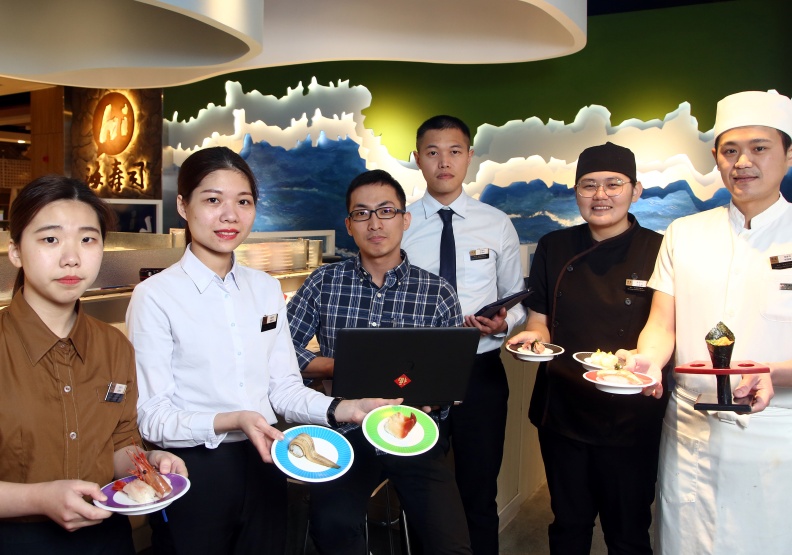 圖／海壽司是台灣首家手機點餐的餐廳；陳之俊攝。