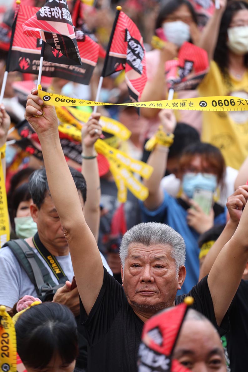 罷韓民眾。池孟諭攝