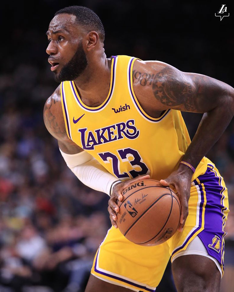 湖人隊球星詹姆斯(Lebron James)。