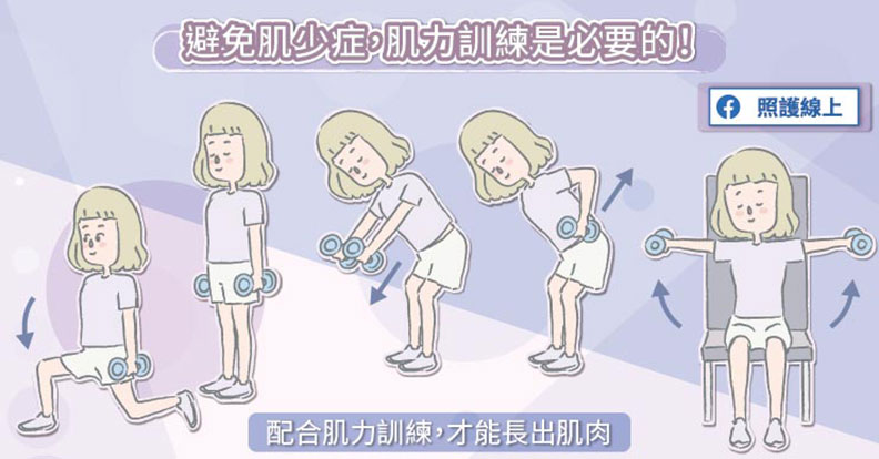 避免肌少症,肌力訓練是必要的!