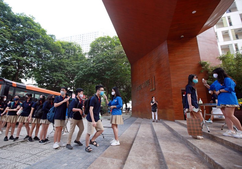 開學沒多久的校園,防疫也滴水不露