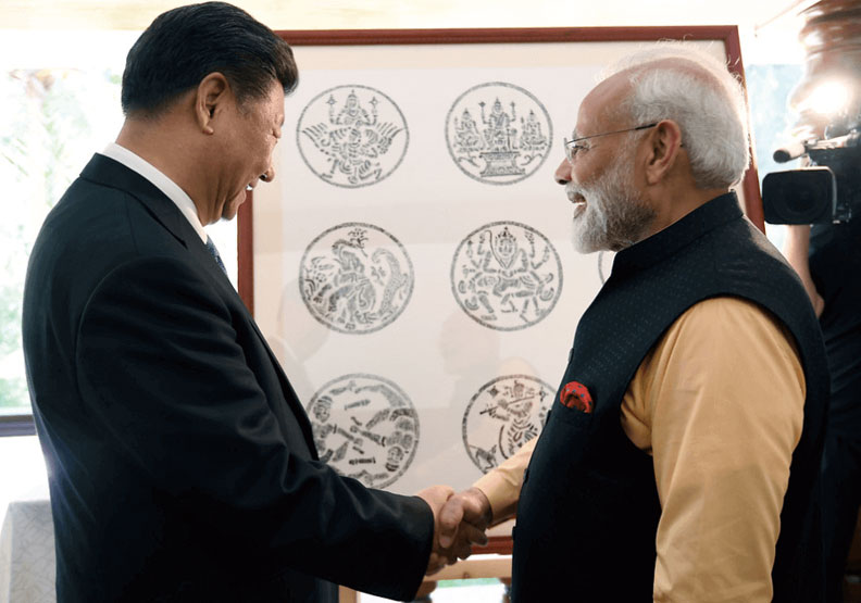 中印領導人第二次非正式會晤。印度外交部