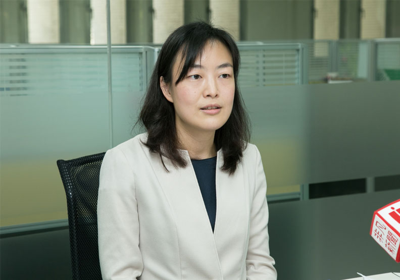 圖／「鐵血公主」寶成國際執行長蔡佩君。黃菁慧攝