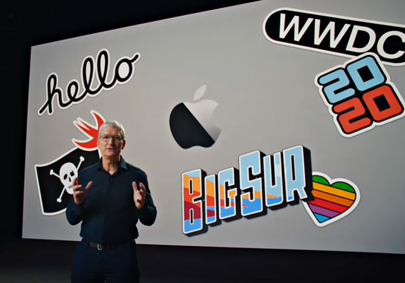 圖／Apple執行長庫克（Tim Cook）。擷取自WWDC直播
