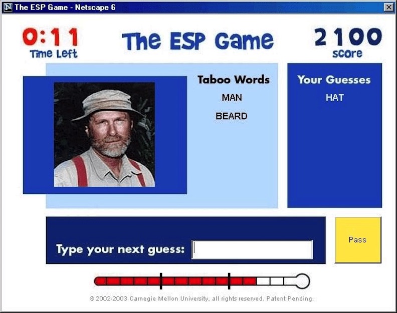 ESP遊戲的畫面。擷取自Research Gate