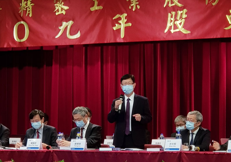 圖／鴻海董事長劉揚偉。毛凱恩攝