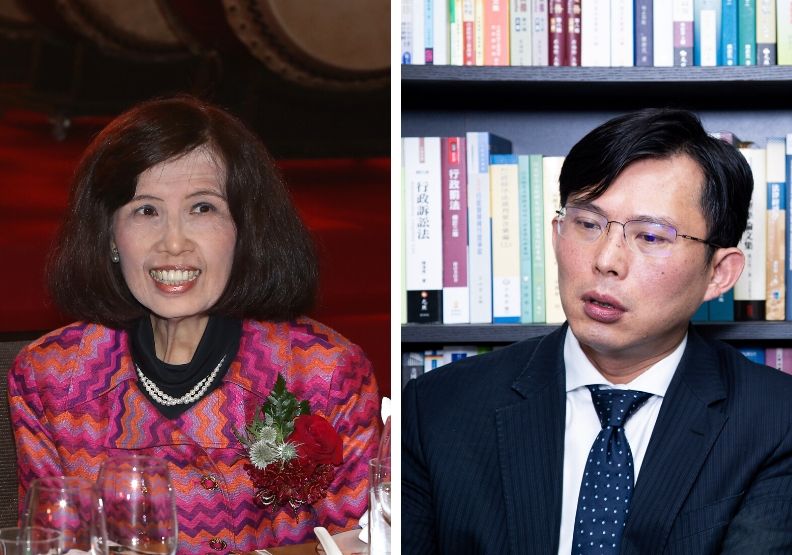 圖／大同董事長林郭文艷、前立委黃國昌。蘇義傑、池孟諭攝