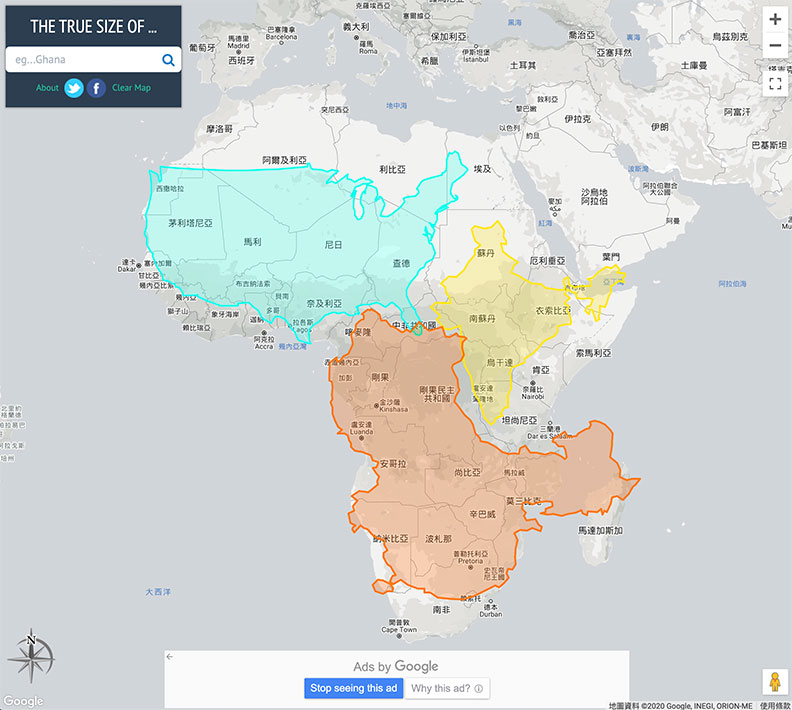 國土真實面積。