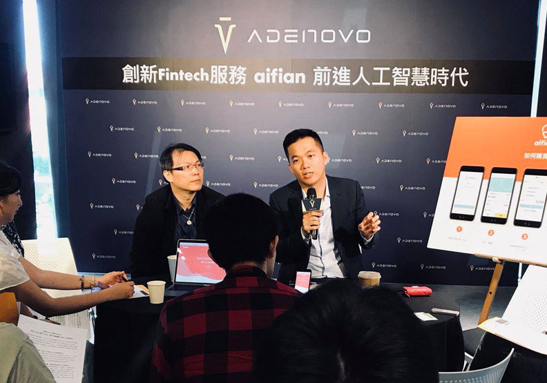 諦諾智金創辦人暨執行長劉晉良（右）、諦諾智金共同創辦人暨策略長曾玠郡（左）。