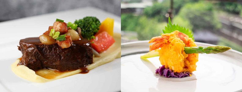 飯店餐廳料理結合在地農漁特產，在主廚獨特的巧思與高超的手藝帶領下，保留食材的原汁原味，幻化出一道道充分滿足味覺、視覺與嗅覺的全方位美食饗宴！