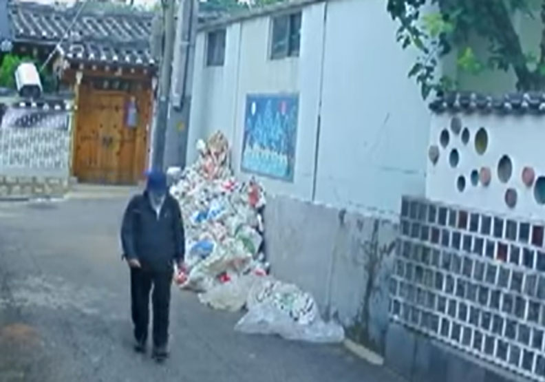 首爾市長朴元淳被監視器捕捉下最後身影。擷取自youtube