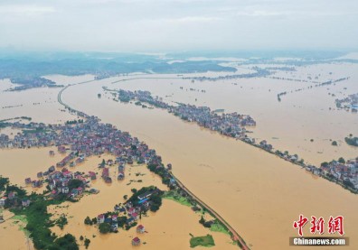 破紀錄！中國200條河流汛情凶險、江西鄱陽湖漫堤淹村