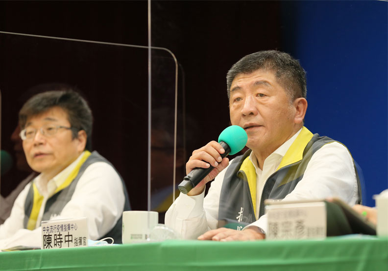 圖／衛福部長陳時中。中央流行疫情指揮中心提供