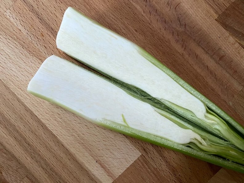 正常的筍肉剖面。