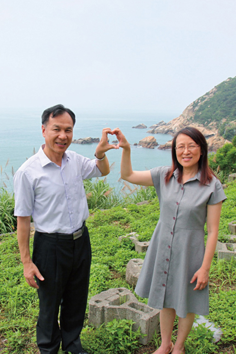 連江縣長劉增應和太太周照慧的教養觀念一致。連江縣政府提供