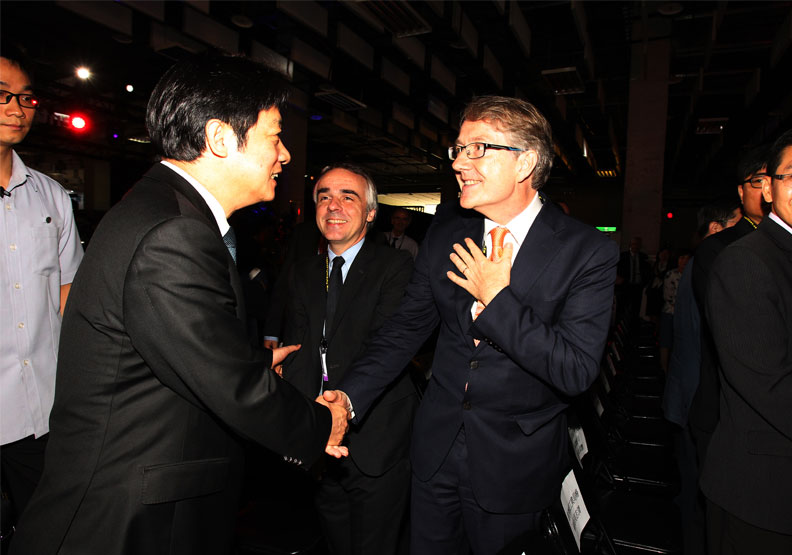 副總統賴清德會面紀維德。荷蘭在台辦事處提供