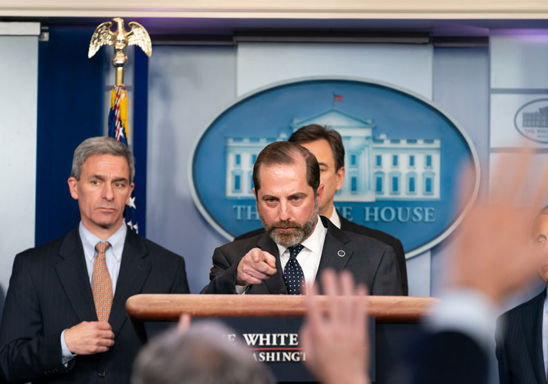 圖／美國衛生部長阿查爾（Alex Azar）。Flickr by The White House