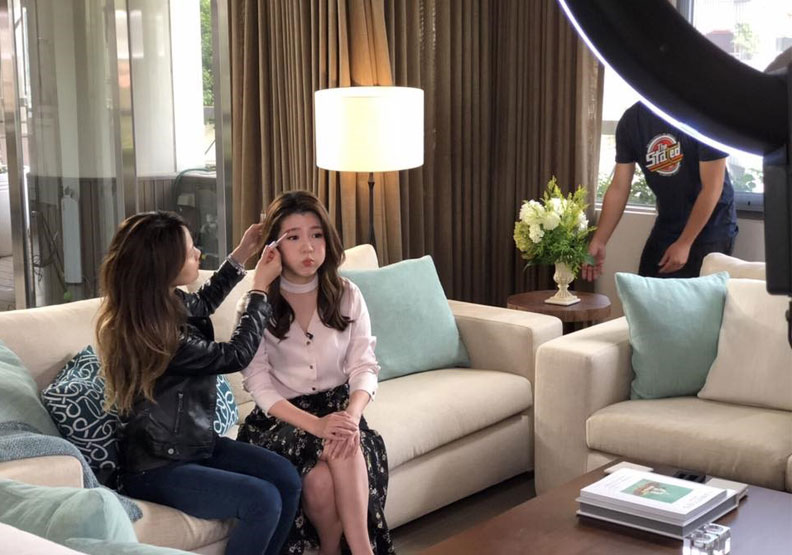 節目開始前,路怡珍會透過練習呼吸以調整心情。路怡珍提供