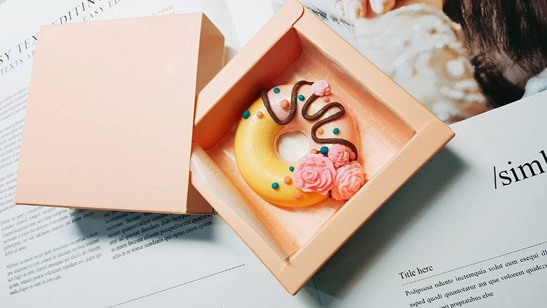 蚵殼奈米抗菌造型皂。取自桃城茶樣子