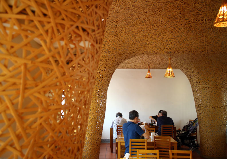 近年成為熱門打卡點的「竹青庭人文空間餐廳」。