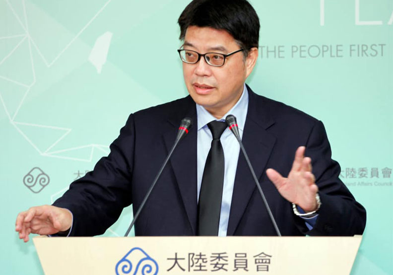 圖／陸委會副主委兼發言人邱垂正。聯合新聞網提供
