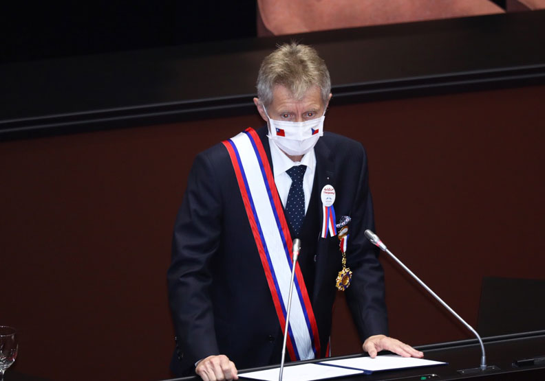 圖／捷克參議院院長韋德齊（Miloš Vystrčil）。池孟諭攝
