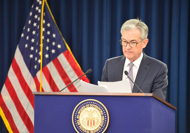 圖／聯準會主席鮑爾。Flickr by Federalreserve