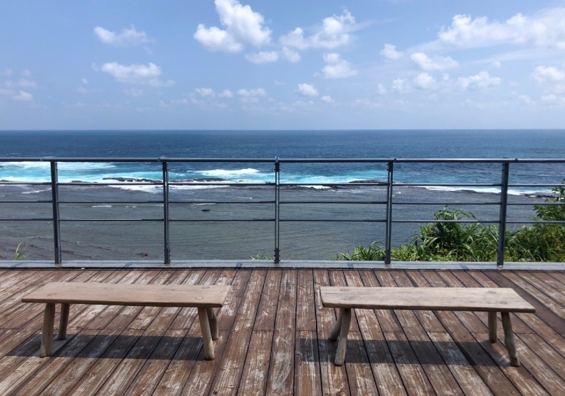 海巡馬崗觀景台變身藝術咖啡廳。觀光局東北角管理處提供