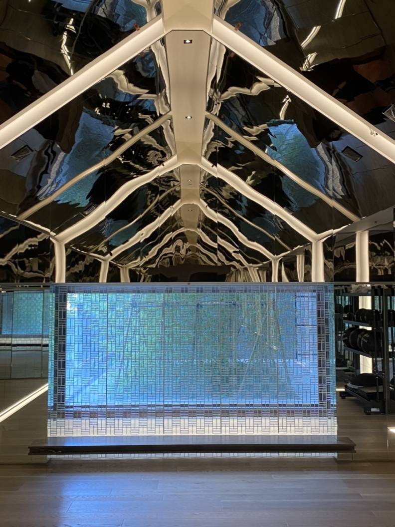 寶璽天睿的瑜伽房,設計獨特充滿高級感。