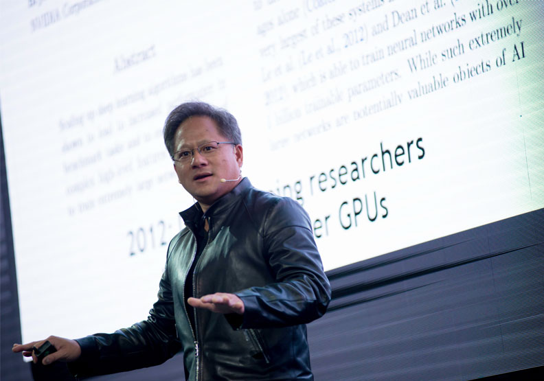 輝達(NVIDIA)執行長黃仁勳。Flickr by NVIDIA Taiwan